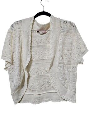 Girls Knit Minded Cream Sweater